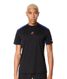 Camiseta Asics Padel Court SS Black/Dark Cobalt 2025