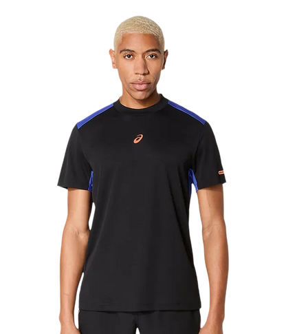 Camiseta Asics Padel Court SS Black/Dark Cobalt 2025