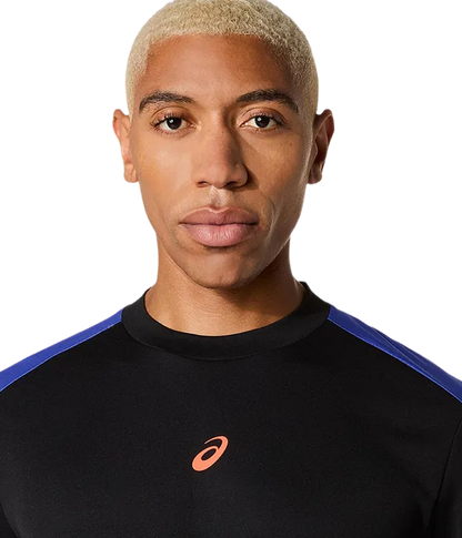 Camiseta Asics Padel Court SS Black/Dark Cobalt 2025