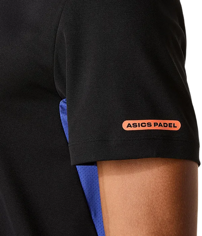 Camiseta Asics Padel Court SS Black/Dark Cobalt 2025