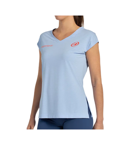 Camiseta Bullpadel Delfi Azul Celeste Mujer 2025