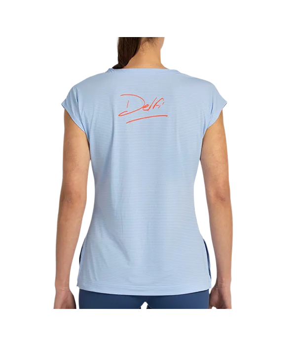 Camiseta Bullpadel Delfi Azul Celeste Mujer 2025