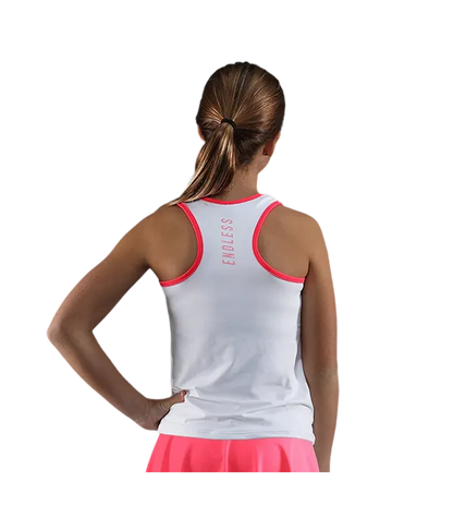 Camiseta Endless Slam Kids White/Pink 2025