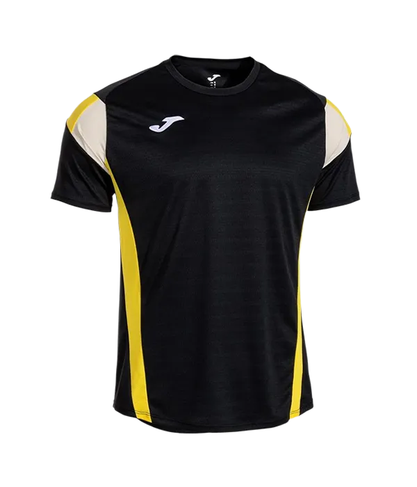 Camiseta Joma Montreal Negro/Amarillo/White 2025