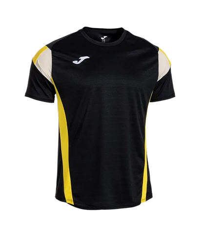 Camiseta Joma Montreal Negro/Amarillo/White 2025