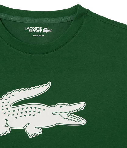 Camiseta Lacoste Ultra Dry Verde Oscuro 2025