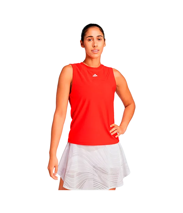 Camiseta sin mangas Adidas Match Pro Mujer Rojo 2025