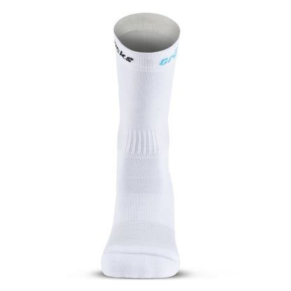 Athletic Socks With Grips - Crew Height - White