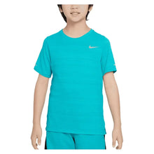 Boys' Dri-FIT Short Sleeve Miler Training Top-Apparel-Nike-DD3055-U25-345-3-Tennis Express