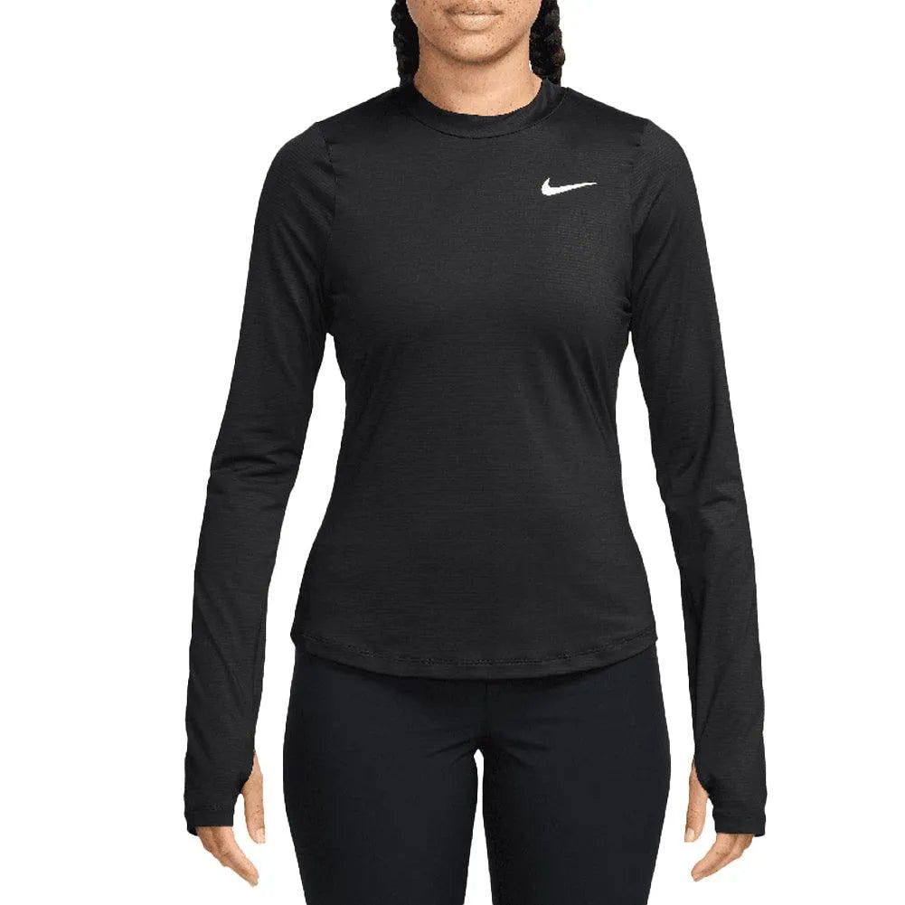 Women's Dri-Fit Victory Long Sleeve Print Tennis Top-Apparel-Nike-DH2068-010S25-Tennis Express