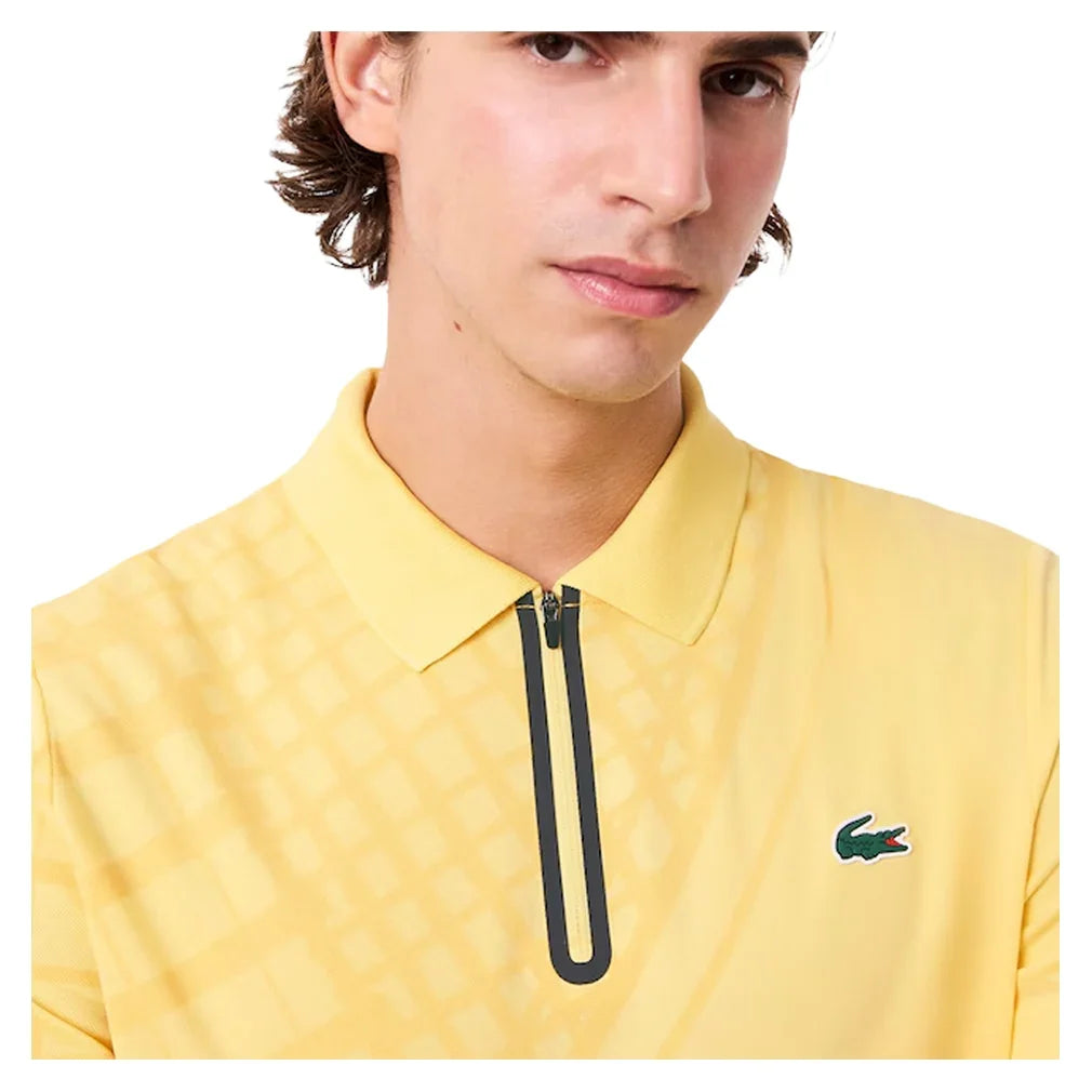 Men's Grigor Dimitrov On Court Players Tennis Polo Yellow