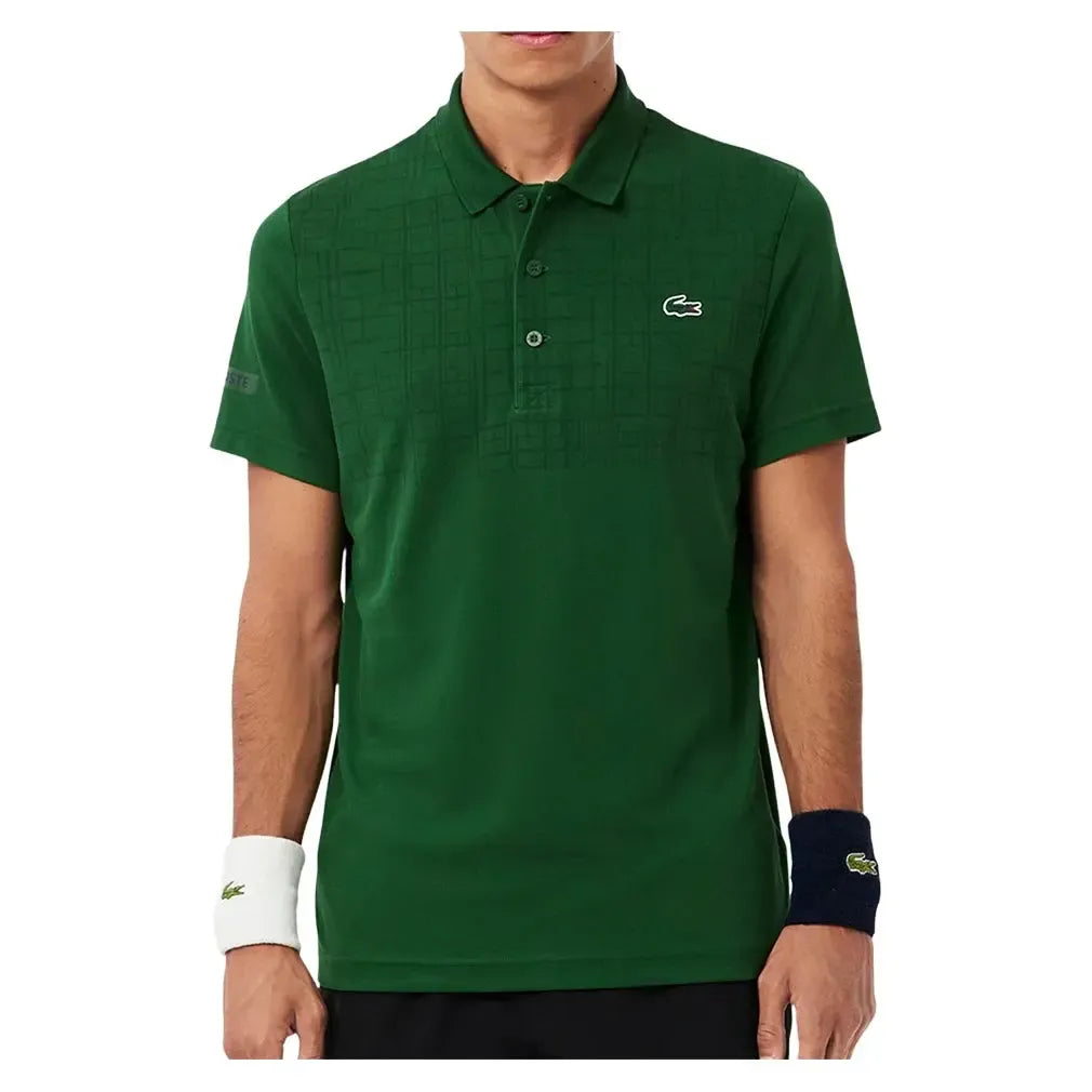 Men's Novak Djokovic Fan Tennis Polo Green-Apparel-Lacoste-DH4777-132F25-Tennis Express