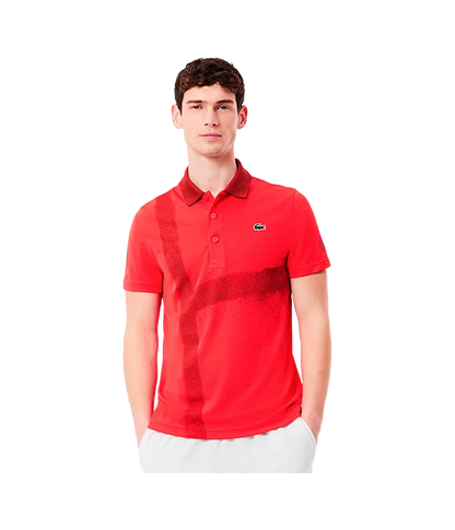 Polo Lacoste Novak Djokovic Rojo/Granate 2025