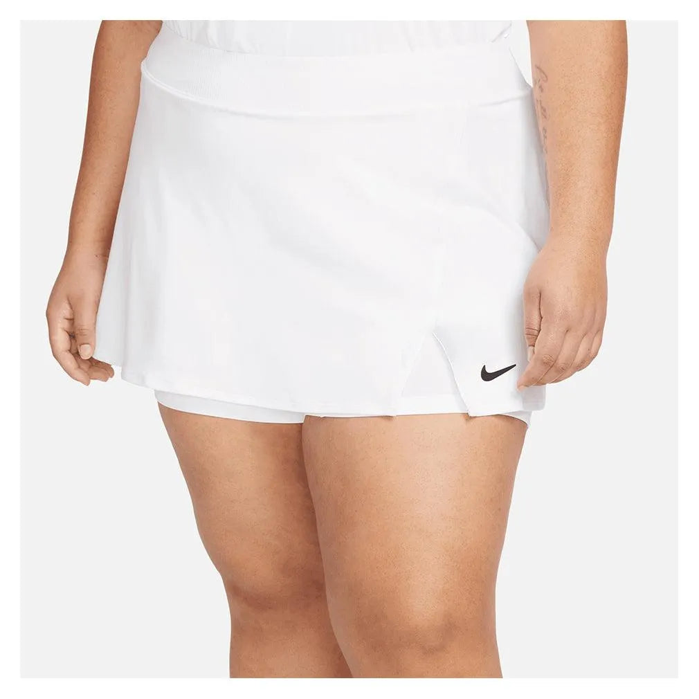Women's Court Victory Straight Tennis Skort Plus Size-Apparel-Nike-DH9781-100-3-1-[Sku]-Tennis Express