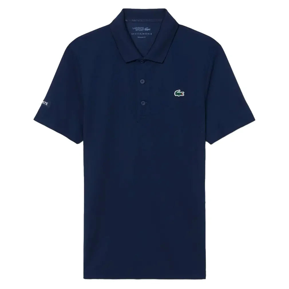 Men's Novak Djokovic Fan Tennis Polo Navy-Apparel-Lacoste-DH9949-166-1-Tennis Express