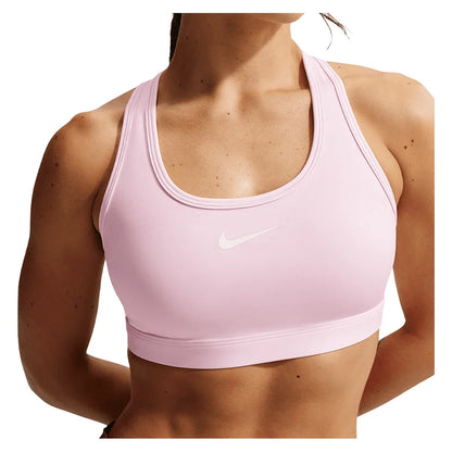 Women's Swoosh Medium Support Padded Sports Bra Pink Foam and Stone Mauve