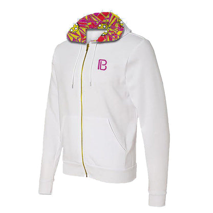 Picckleball Bella Hoodie Angle Shot White