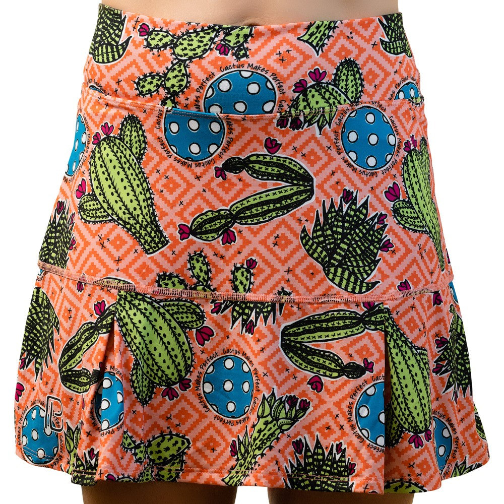 Picckleball Bella Drop Pleat Skort Cactus Makes Perfect 1