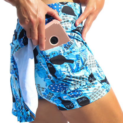 Picckleball Bella Drop Pleat Skort Graffiti 2
