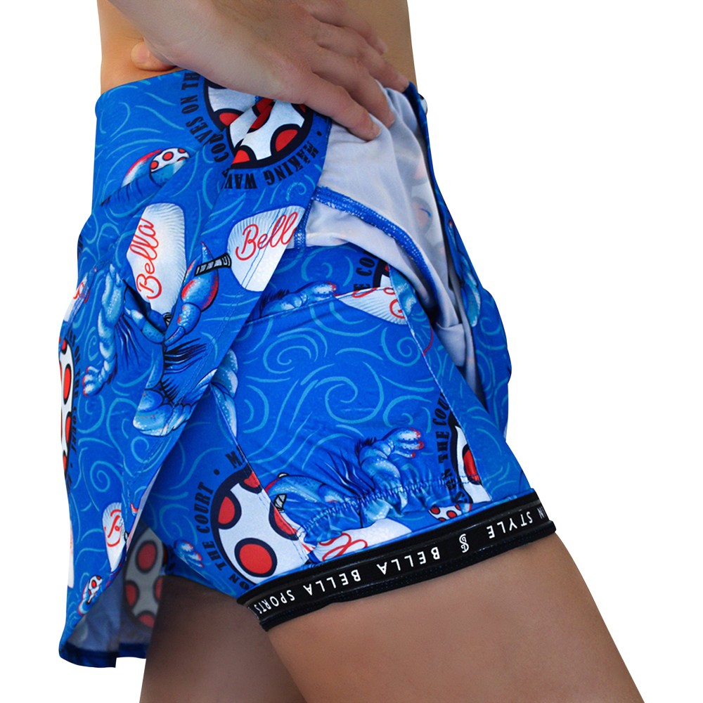 Picckleball Bella Drop Pleat Skort Lobster Monster
