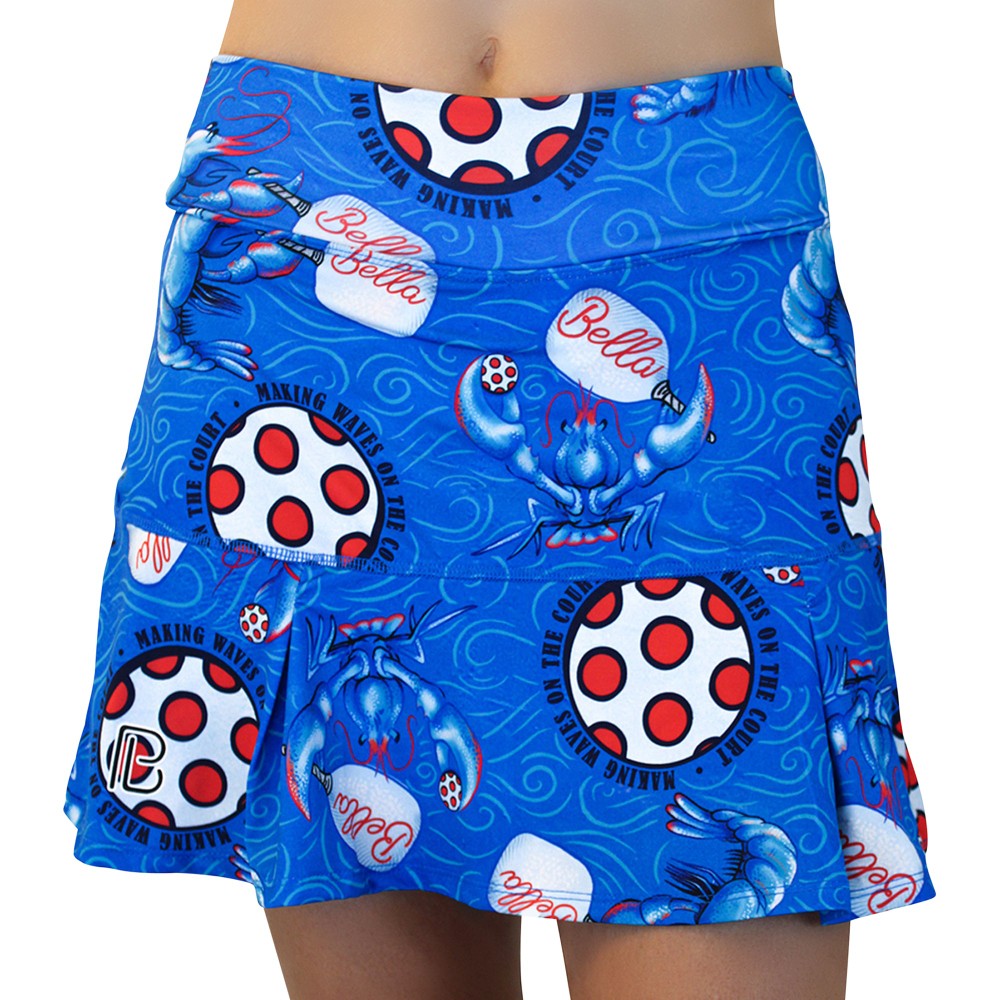 Picckleball Bella Drop Pleat Skort Lobster Monster