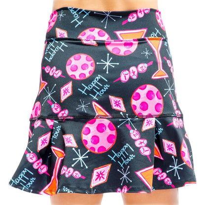 Picckleball Bella Drop Pleat Skort Martini 2-4-1 Happy Hour