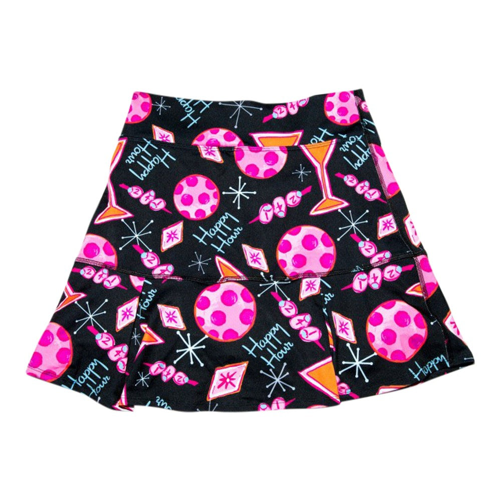Picckleball Bella Drop Pleat Skort Martini 2-4-1 Happy Hour