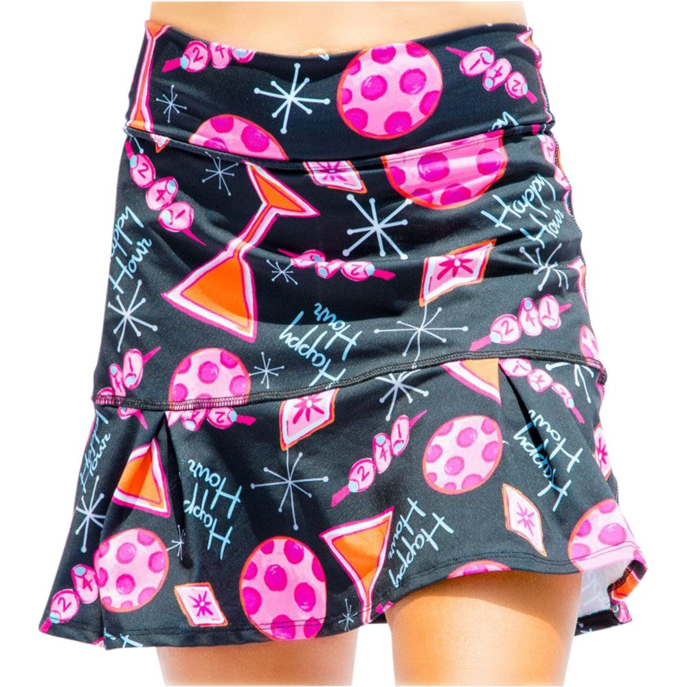 Picckleball Bella Drop Pleat Skort Martini 2-4-1 Happy Hour