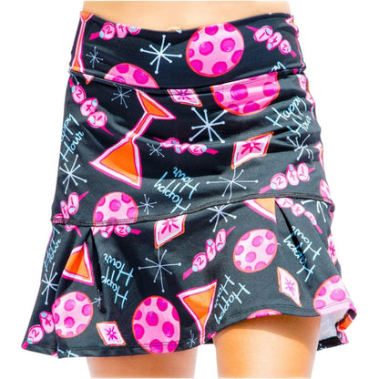 Picckleball Bella Drop Pleat Skort Martini 2-4-1 Happy Hour