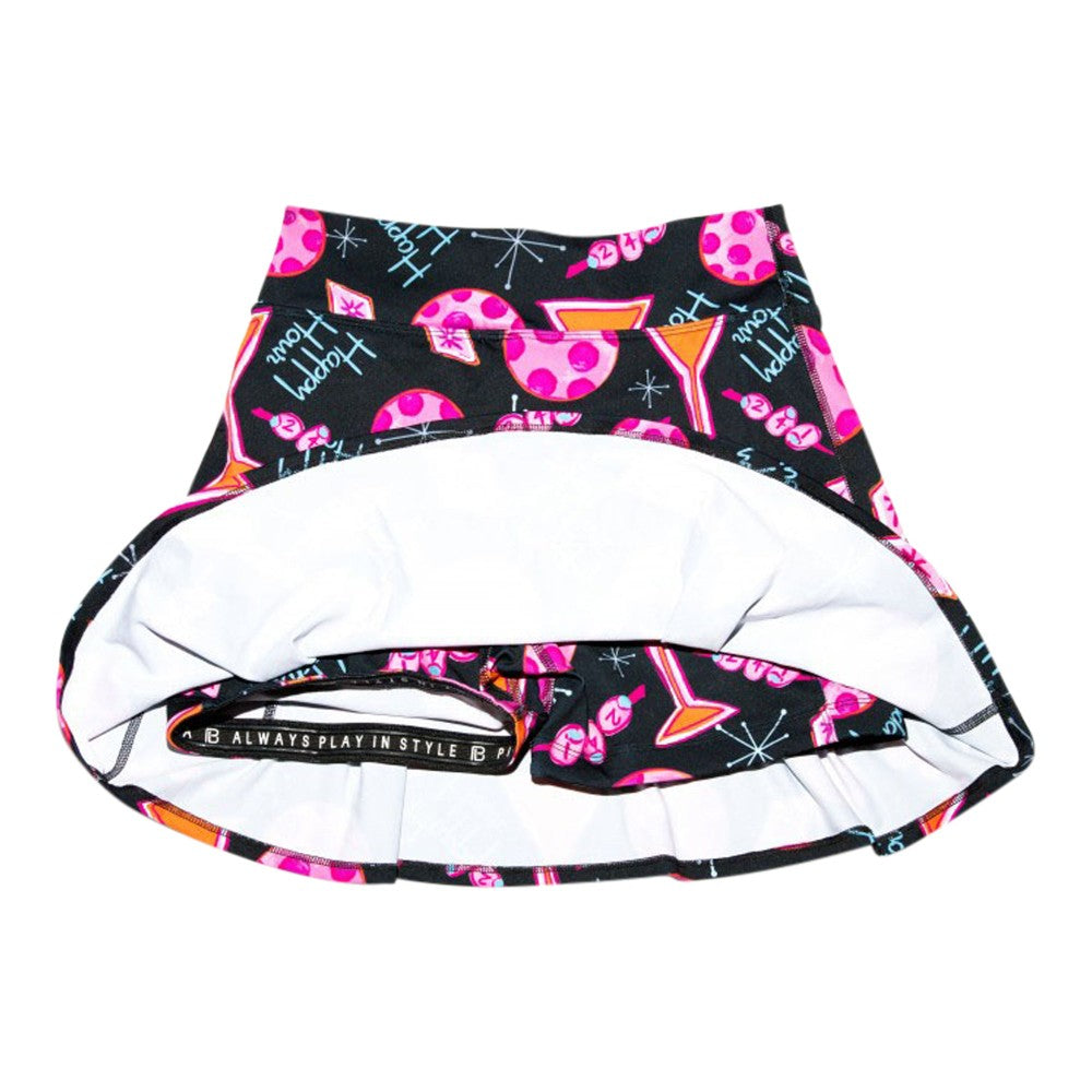 Picckleball Bella Drop Pleat Skort Martini 2-4-1 Happy Hour