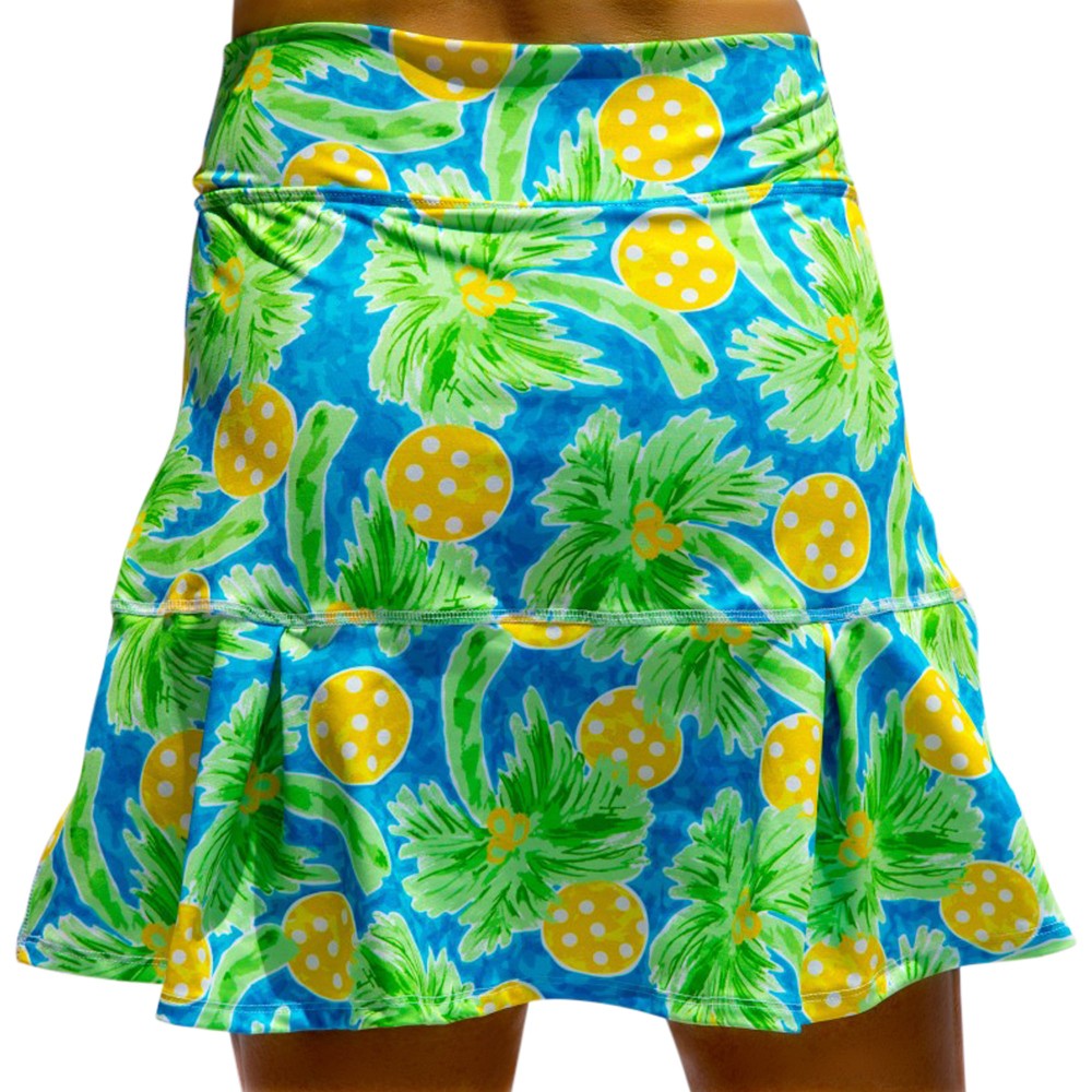 Picckleball Bella Drop Pleat Skort Palms 1
