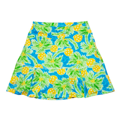 Picckleball Bella Drop Pleat Skort Palms 1