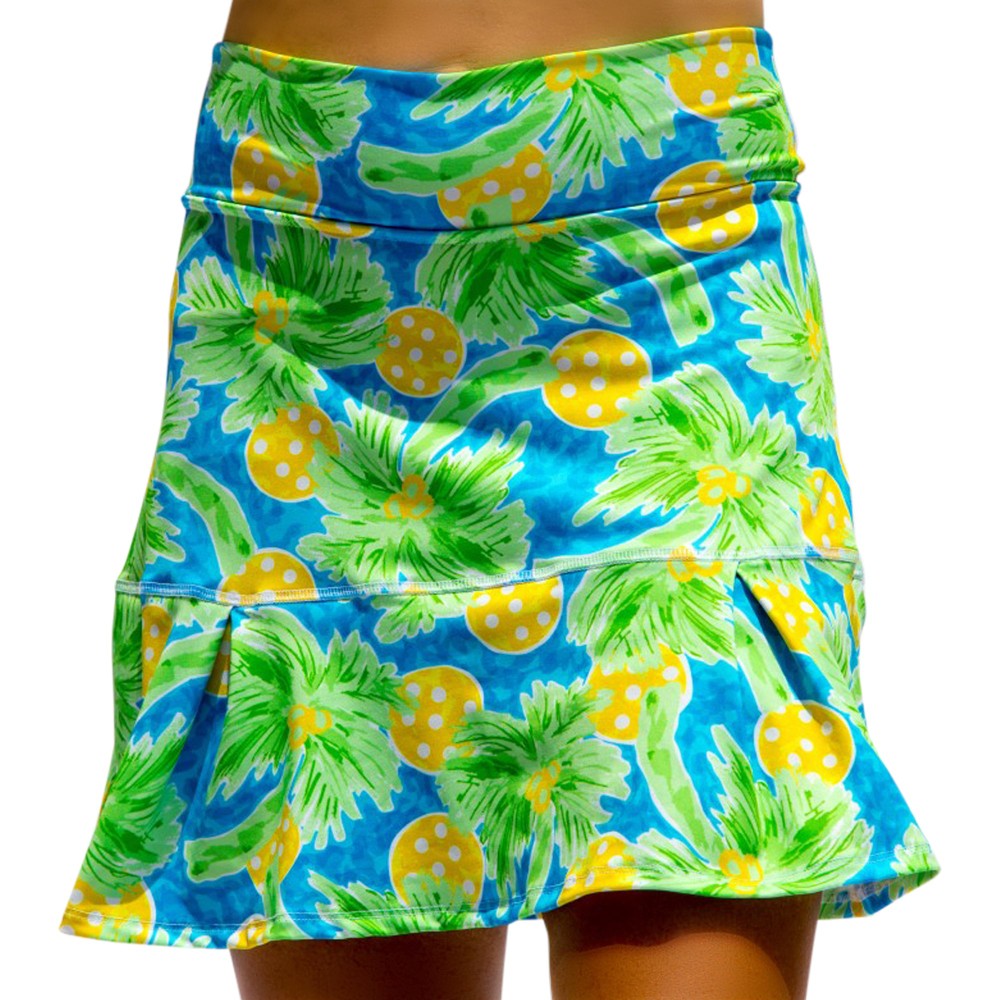 Picckleball Bella Drop Pleat Skort Palms 1