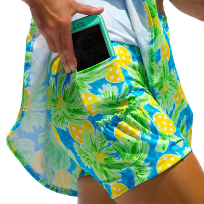 Picckleball Bella Drop Pleat Skort Palms 1