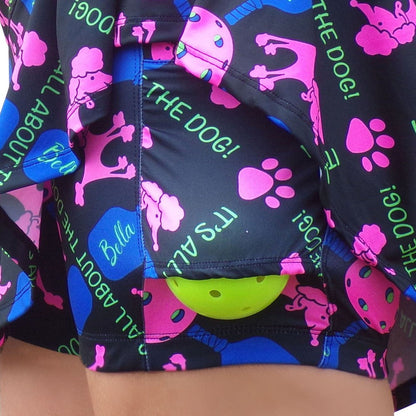 Picckleball Bella Drop Pleat Skort Pickles