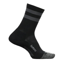 Elite Light Cushion Mini Crew Socks Black High Top Stripe