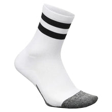 Elite Light Cushion Mini Crew Socks White High Top Stripe