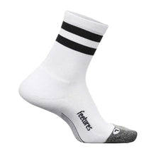 Elite Light Cushion Mini Crew Socks White High Top Stripe-Socks-Feetures-E90-569S25-2-[Sku]-Tennis Express