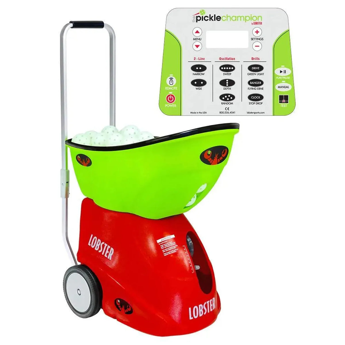 Pickle Champion with 20-Function Remote Control Pickleball Machine