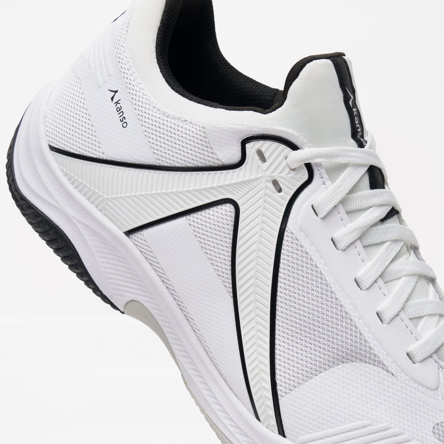 Kanso Sports Padel Shoes - EQ SoftCourt - White & Black