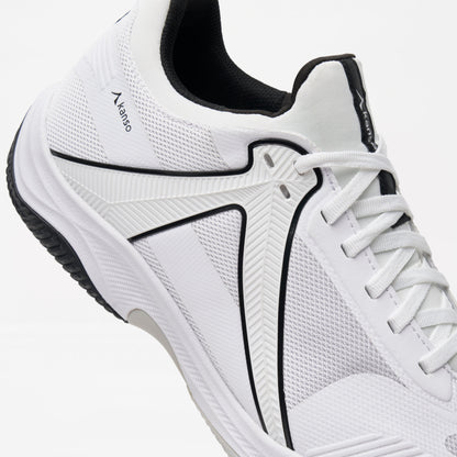 Kanso Sports Padel Shoes - EQ SoftCourt - White & Black