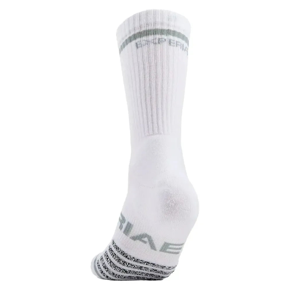 Experia Light Cushion Crew Tennis Socks White