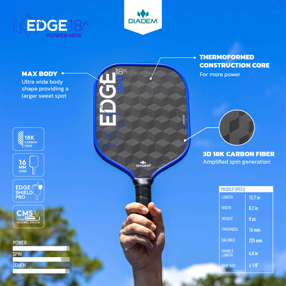 Diadem Edge 18K MAX Pickleball Paddle