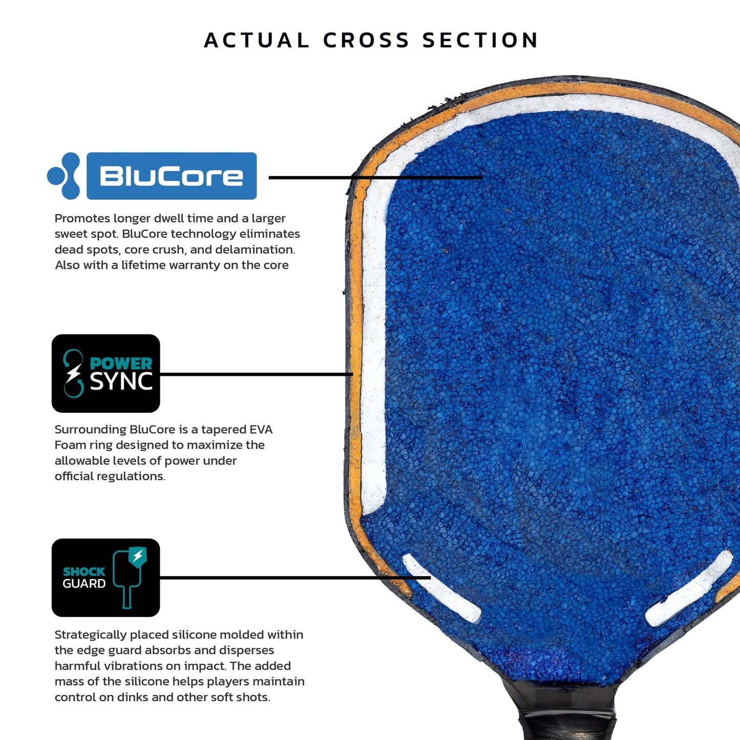 Diadem Edge BluCore Hybrid Pickleball Paddle