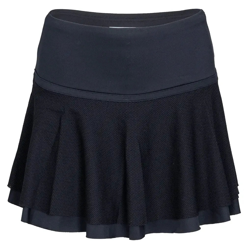 Women's New Harlow Tennis Skort Black-Apparel-Inphorm-F23016B-002F25_221fa020-1230-471c-9f14-50167f67d416-Tennis Express