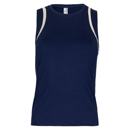 Women's Elle Tennis Tank Ink and Silver Sand-Apparel-Inphorm-F24017-0435F24-2-[Sku]-Tennis Express