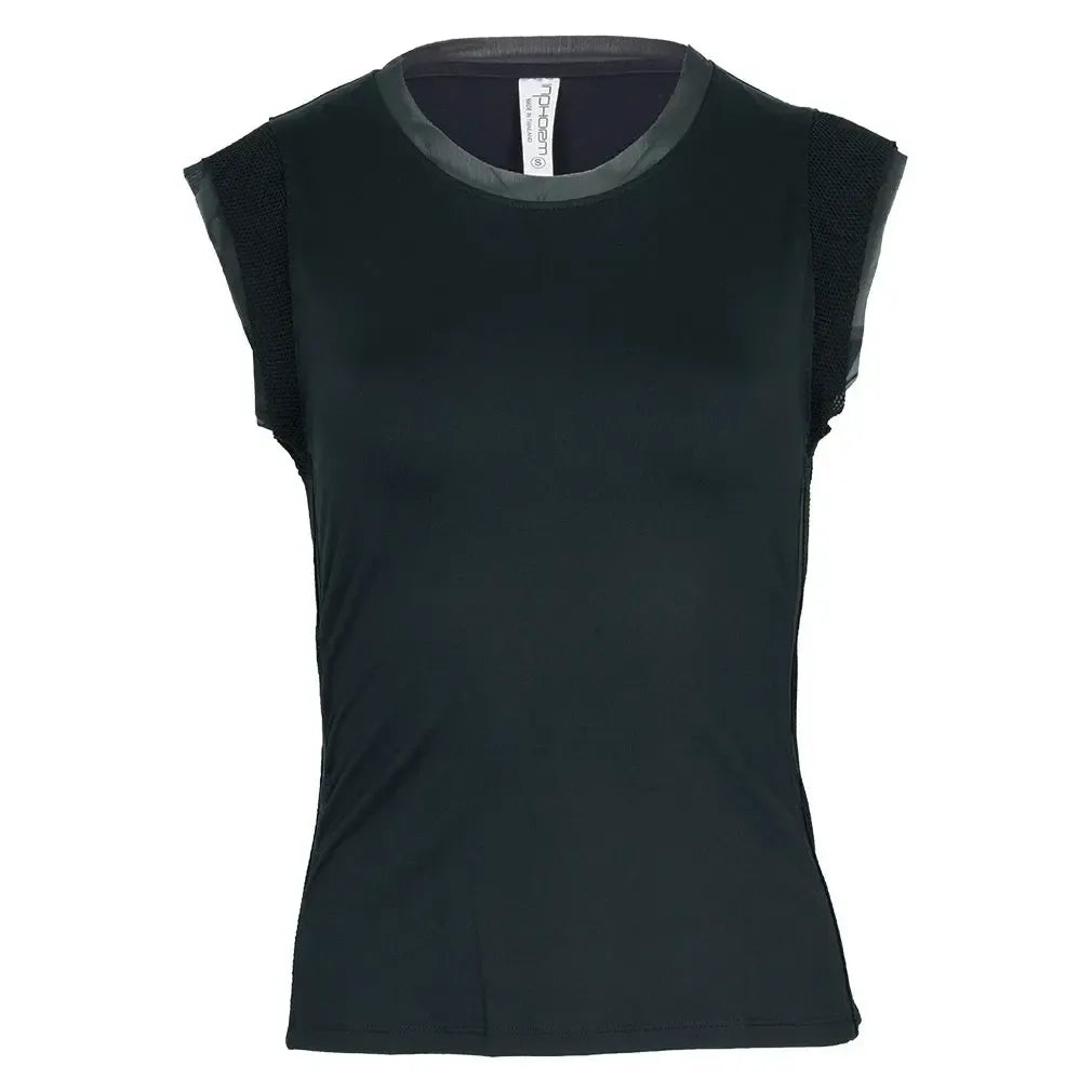 Women's Eva Tennis Tank Black-Apparel-Inphorm-F25014-002H25-Tennis Express