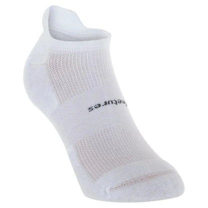 High Performance Max Cushion No Show Tab Socks White