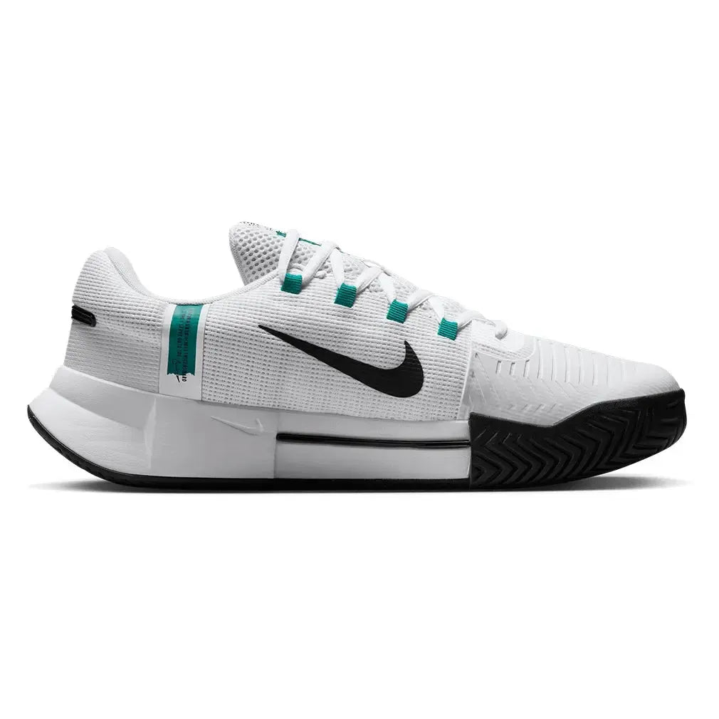 Men's Zoom GP Challenge 1 Tennis Shoes White and Radiant Emerald