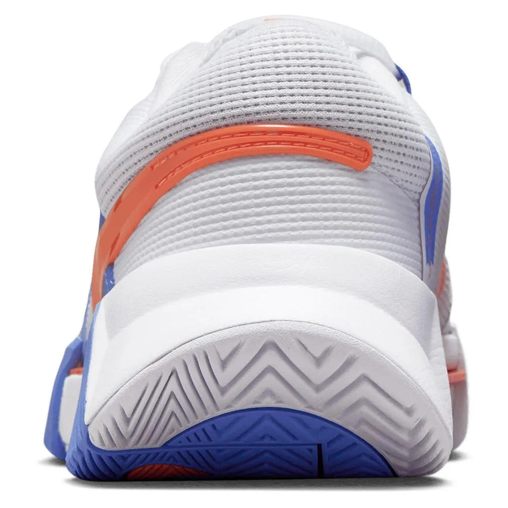 Women's Zoom GP Challenge 1 Tennis Shoes White and Lt Wild Mango